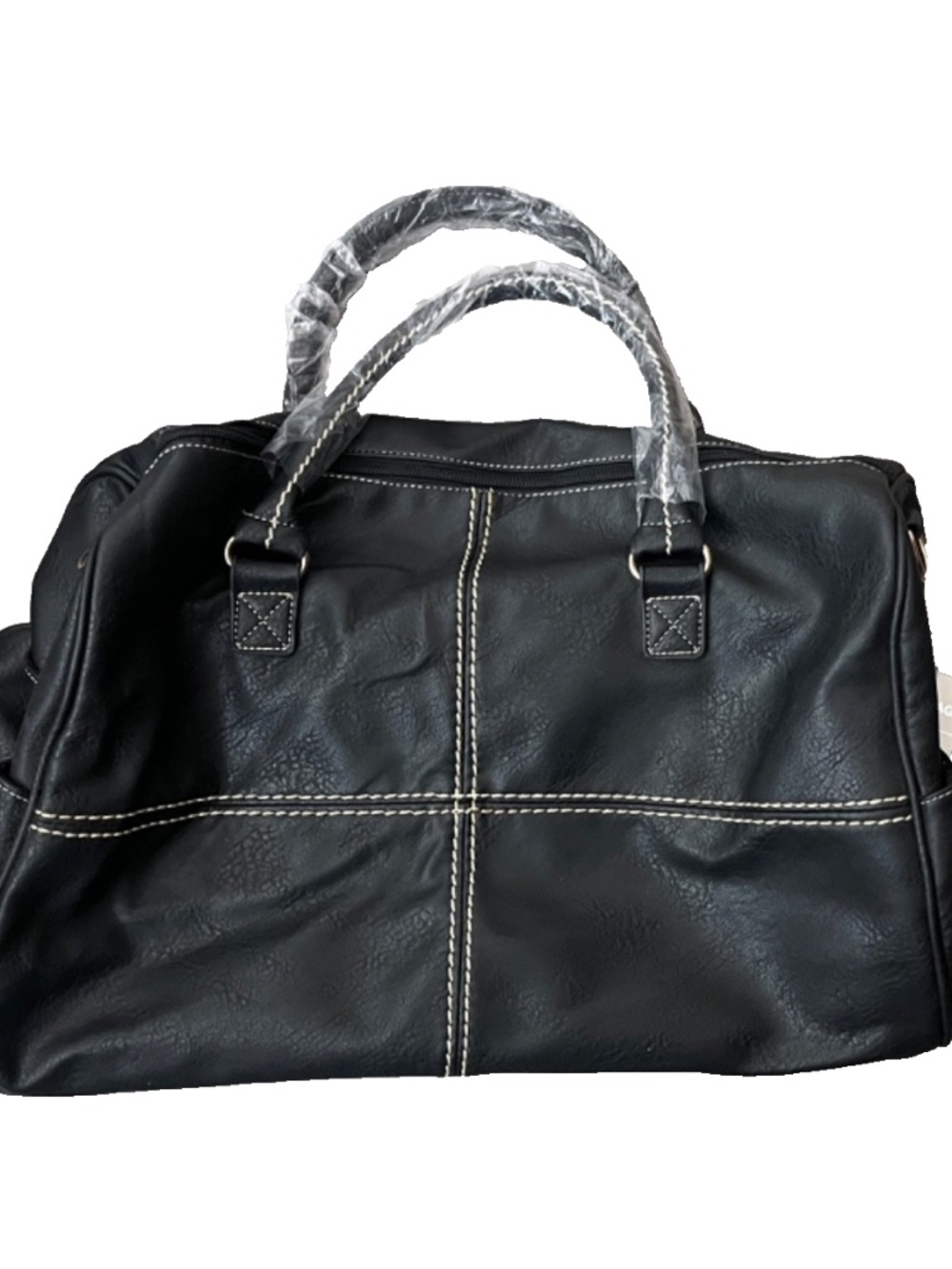 RARE Alfa Duffle Bag A5032 (Black, Stitched)